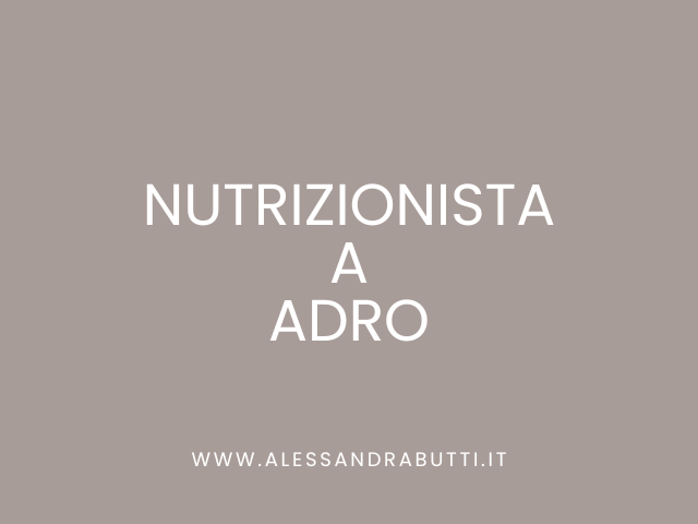 Nutrizionista a Adro