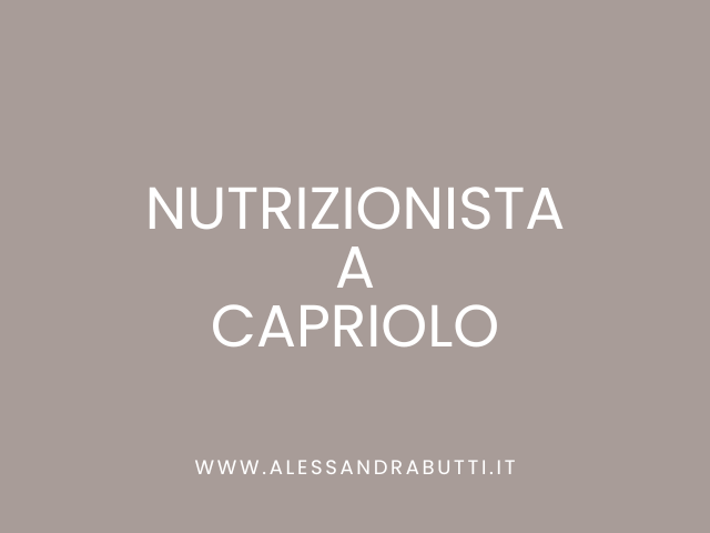 Nutrizionista a Capriolo