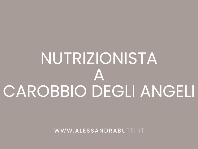 Nutrizionista a Carobbio degli Angeli