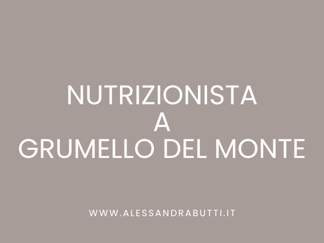 Nutrizionista a Grumello del Monte