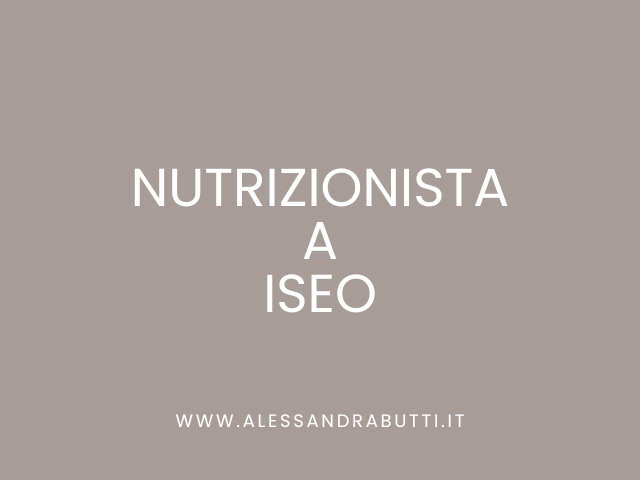 Nutrizionista a Iseo
