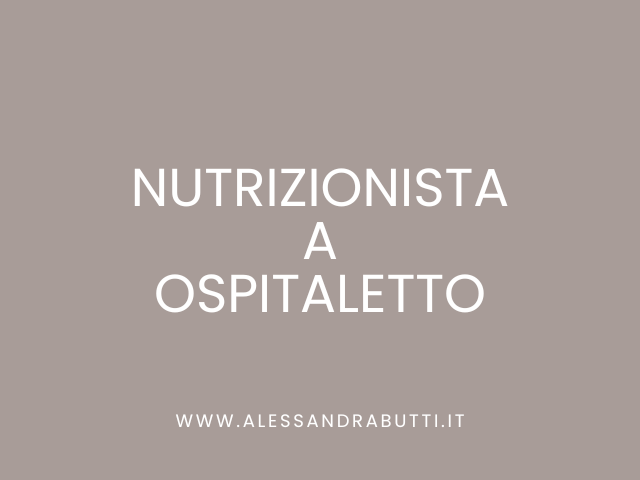 Nutrizionista a Ospitaletto