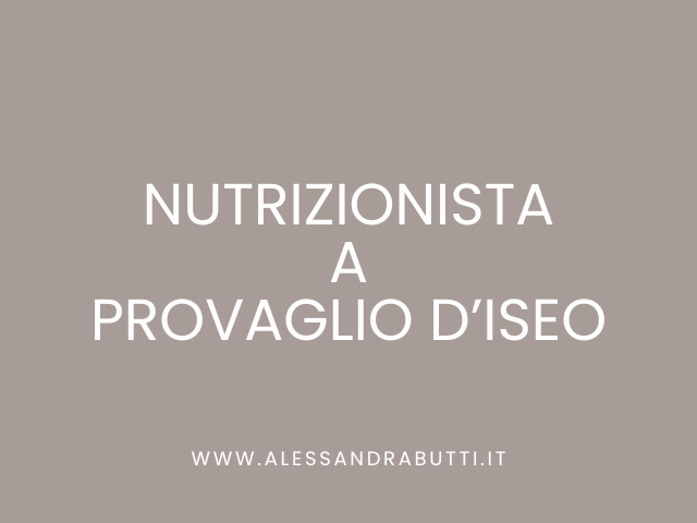 Nutrizionista a Provaglio d'Iseo