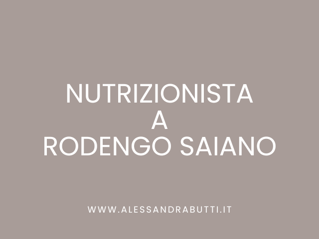 Nutrizionista a Rodengo Saiano